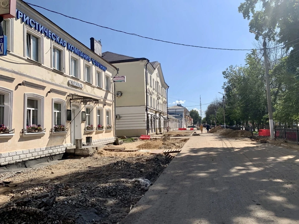 Ремонт на бульваре Радищева в Твери начали в июне.