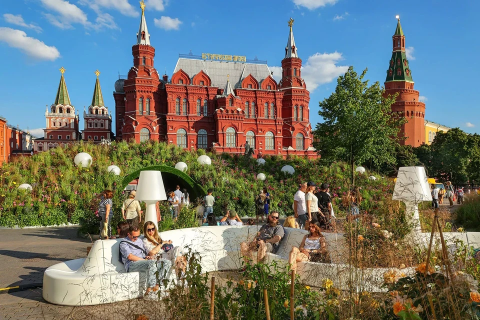 Главной площадкой фестиваля стали «Лужники», где проходит Московский урбанистический форум. Фото: Пресс-служба оргкомитета цикла городских уличных мероприятий «Московские сезоны»