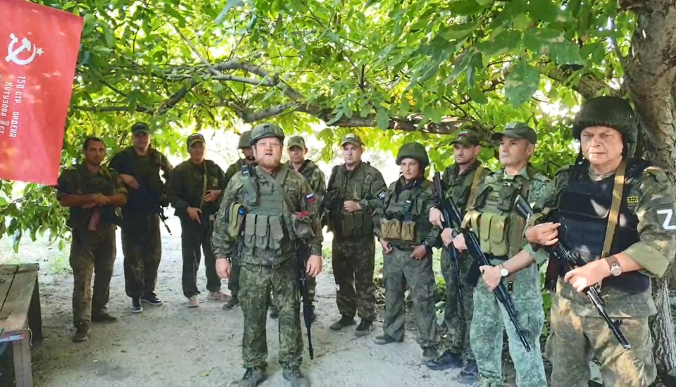 Бойцы из именных батальонов поздравили Ульяновск с днем рождения | ФОТО: скриншот с видео
