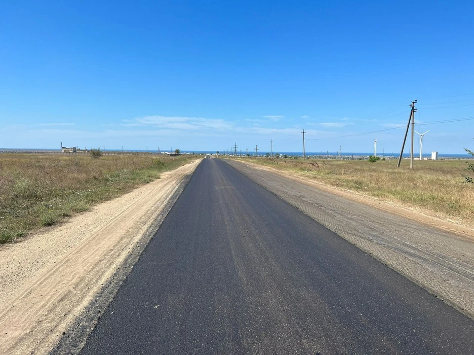 Участок ремонтируют по нацпроекту «Безопасные качественные дороги». Фото: Минтранс Крыма