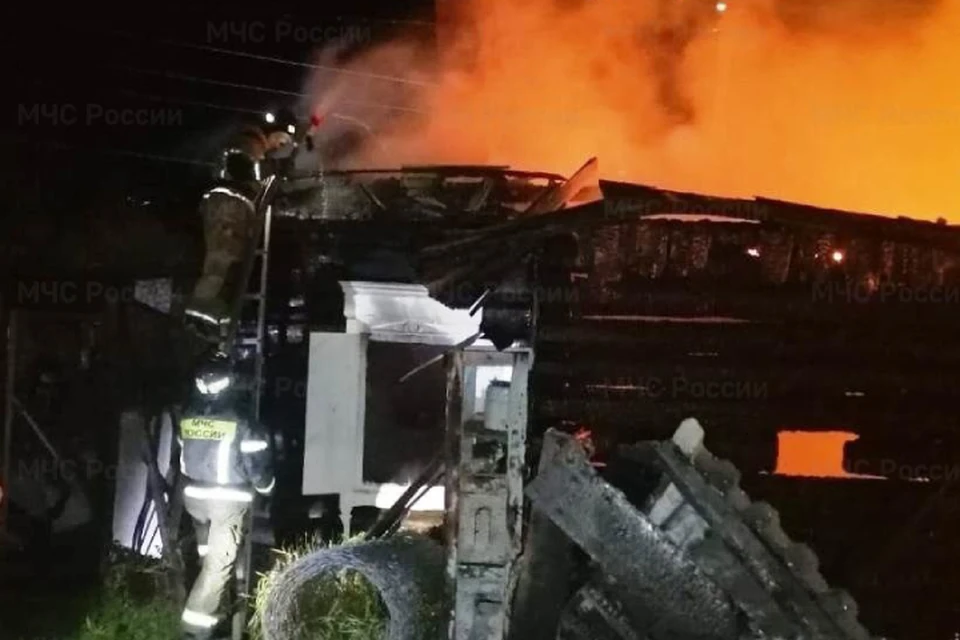 На пожаре в Усть-Кутском районе пострадал человек