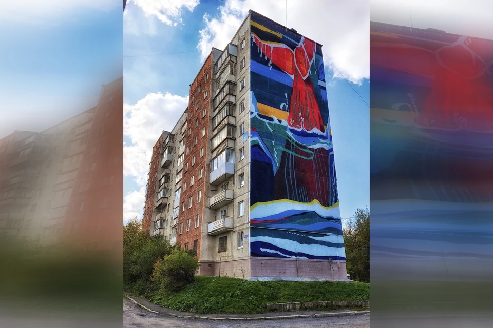 Яркими красками теперь сияет стена дома на улице 40 лет Победы. Фото: Денис Шакиров