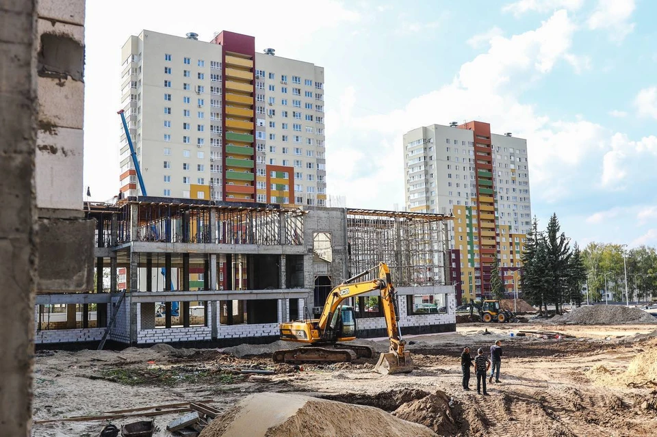 Школа на 1500 мест в поселке Дубенки готова на 41 процент. Фото: Корпорация развития Нижегородской области