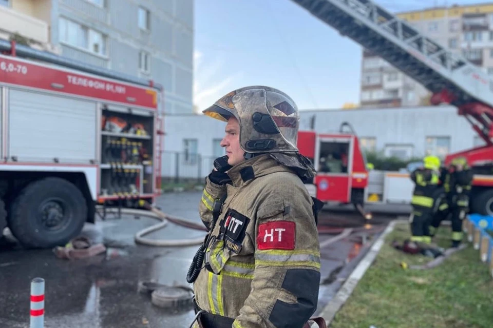 Площадь возгорания составила 45 кв. метров