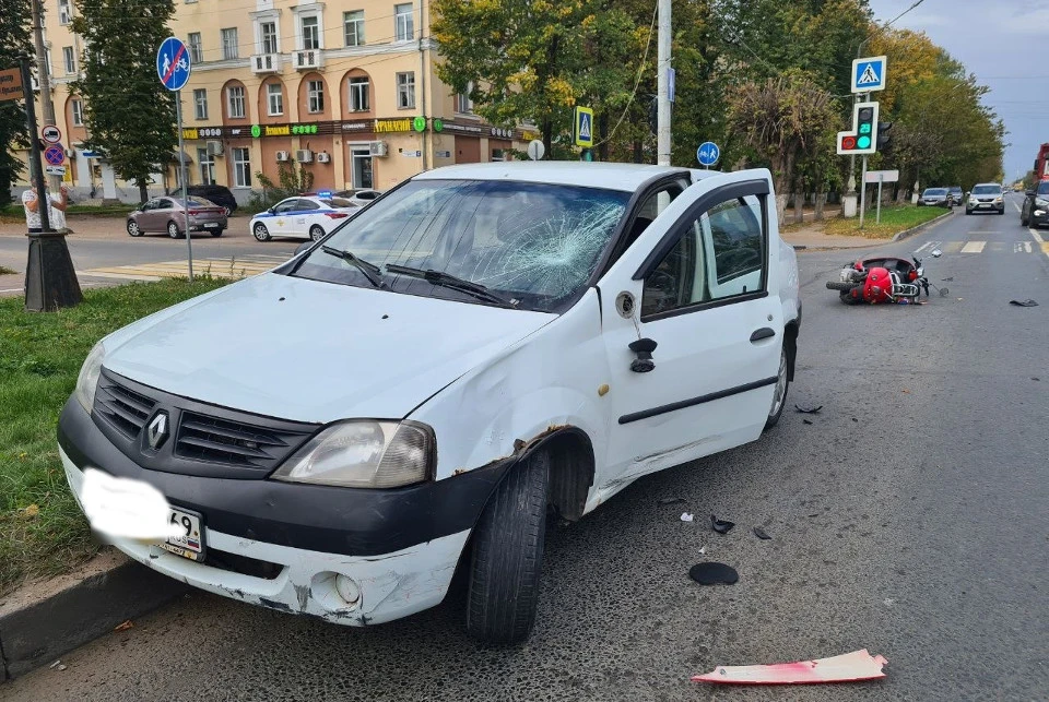 Снимок с места аварии. Фото: УГИБДД по Тверской области