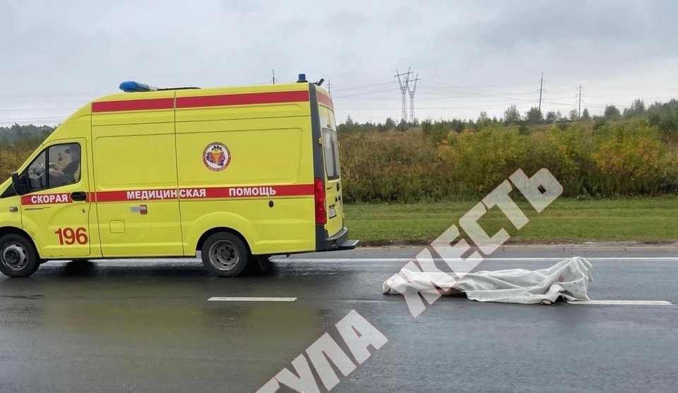 В Тульской области на трассе М-2 «Крым» автомобиль Lada насмерть сбил 37-летнего мужчину