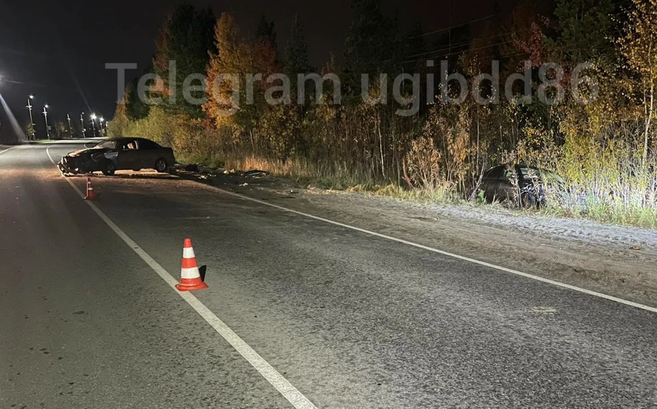 В Югре в ДТП пострадали водители двух иномарок. Фото: Госавтоинспекция Югры