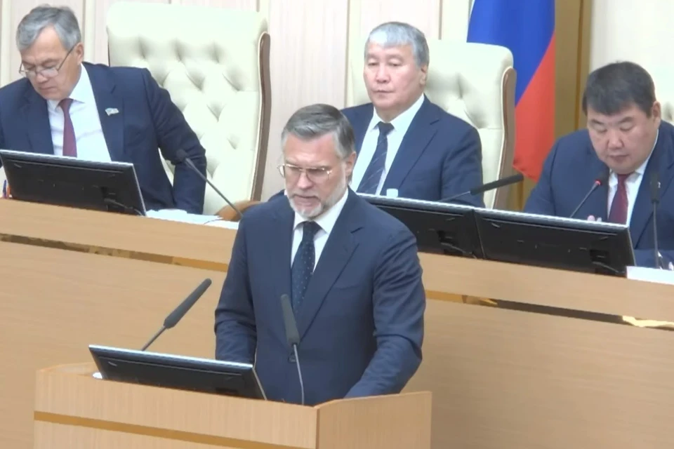 Новым председателем правительства стал Кирилл Бычков. Фото: скриншот трансляции