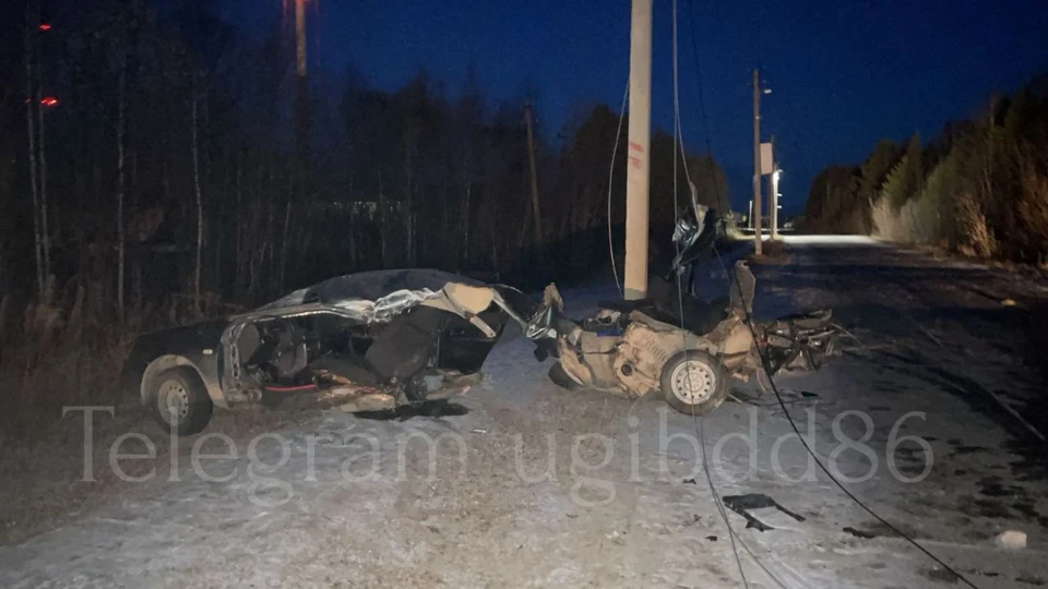 В Октябрьском районе в ДТП погиб молодой пассажир легковушки. Фото: УГИБДД России по ХМАО-Югре