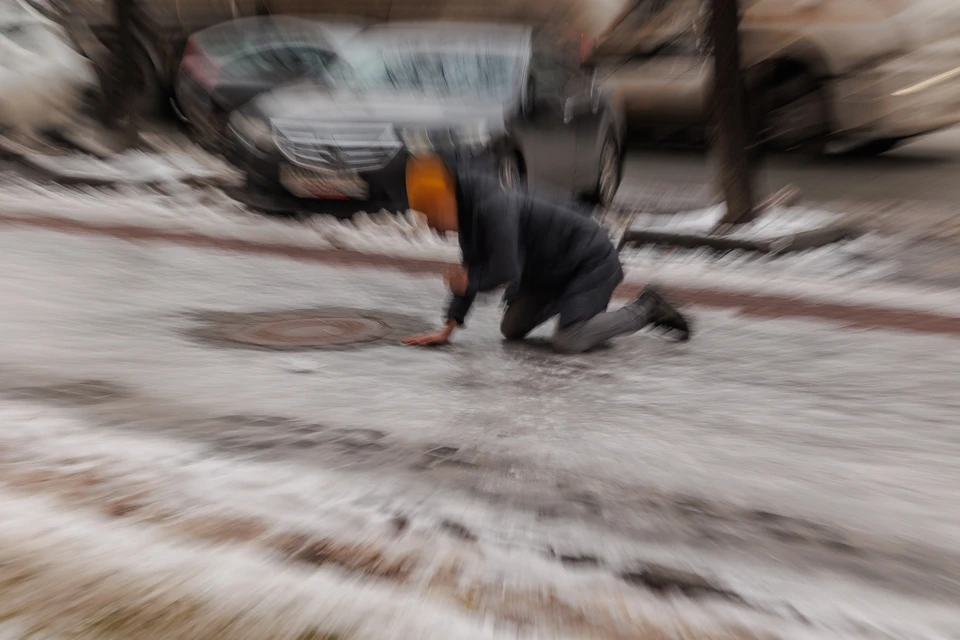 А на дорогах ожидается гололедица