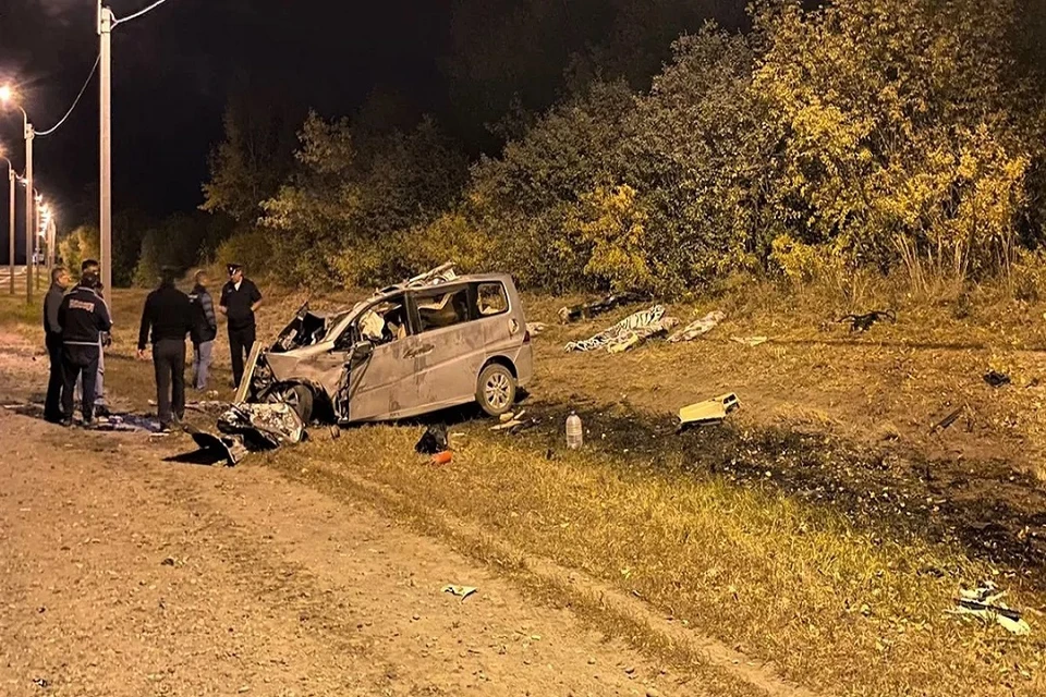 Опубликовано фото с места гибели 4-дневного ребёнка и женщины на воронежской трассе