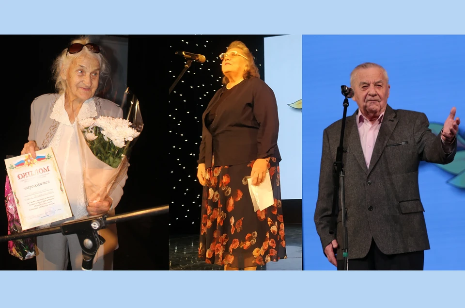 Слева направо Лидия Лежнина, Валентина Сюрина, Валерий Винокуров. Фото: АНО «Севастопольский Дом ветеранов» Фотограф: Александр Бойцов; пресс-служба СЦКиИ