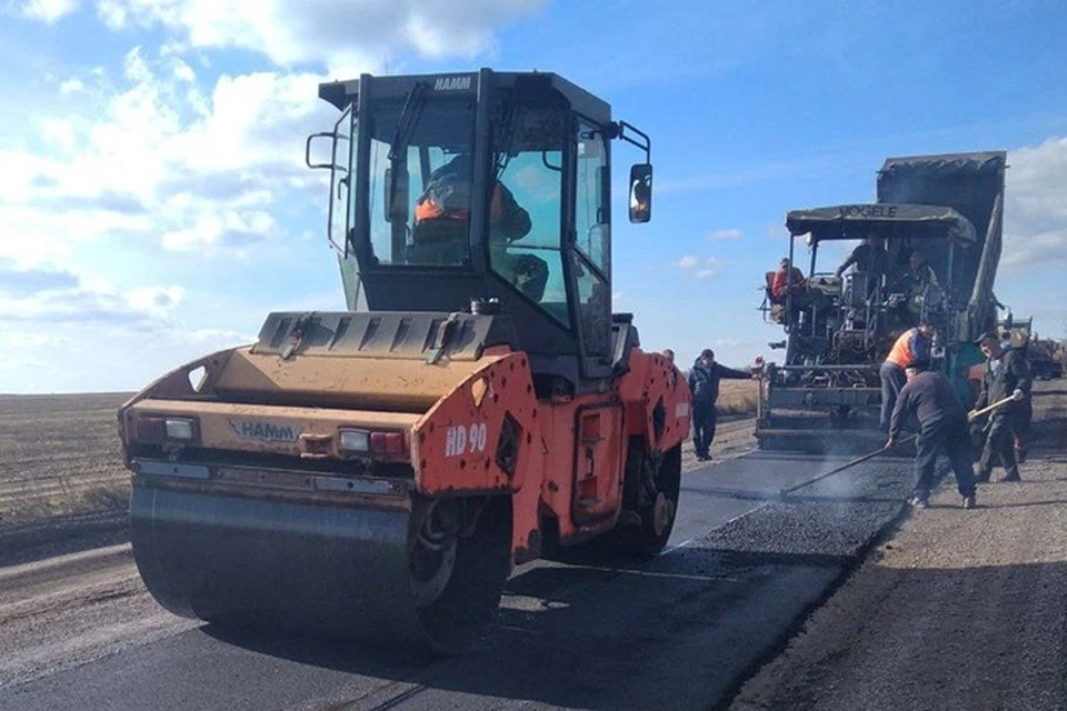Дорожники восстановили более 50% автодороги «Кумачово – Новоекатериновка». Фото: Минтранс ДНР