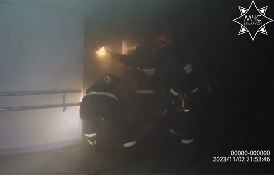 Спасатели ликвидировали пожар в брестской школе. Фото: стоп-кадр | видео МЧС.