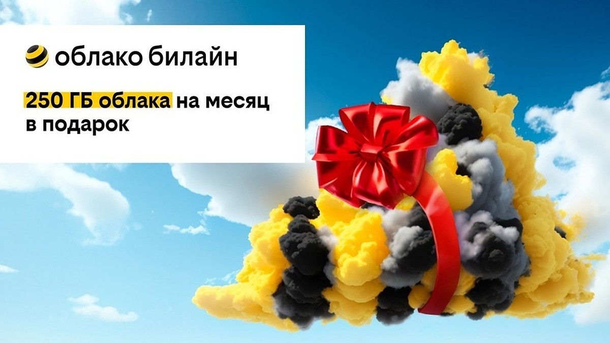 Компания билайн дарит 250 ГБ в своем облаке на месяц бесплатно всем новым  пользователям - KP.RU