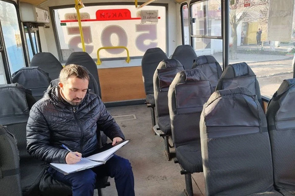 В Донецке проверили состояние 12 пассажирских автобусов. Фото: Минтранс ДНР