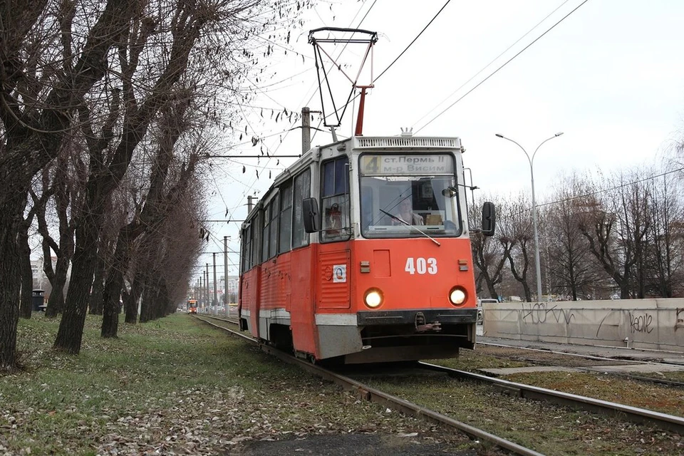 Старые трамваи в Перми