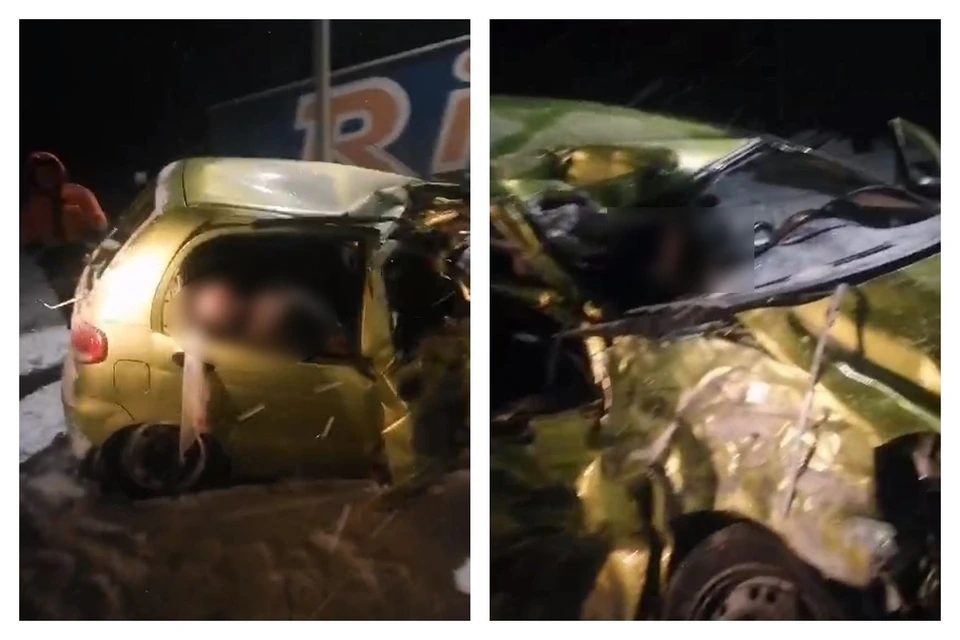 Два человека погибли в аварии с Daewoo и грузовиком в Рязанской области. Фото: "Новая газета" - Рязань.