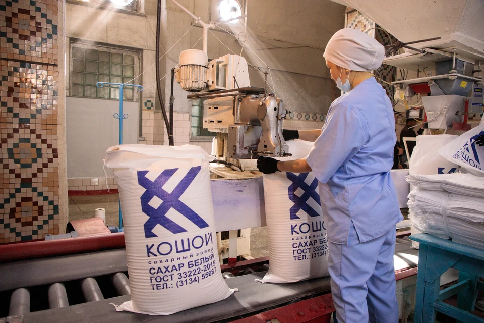 «Кошой» – старейшее предприятие по производству сахара в республике. Оно дает работу десяткам кыргызстанцев.