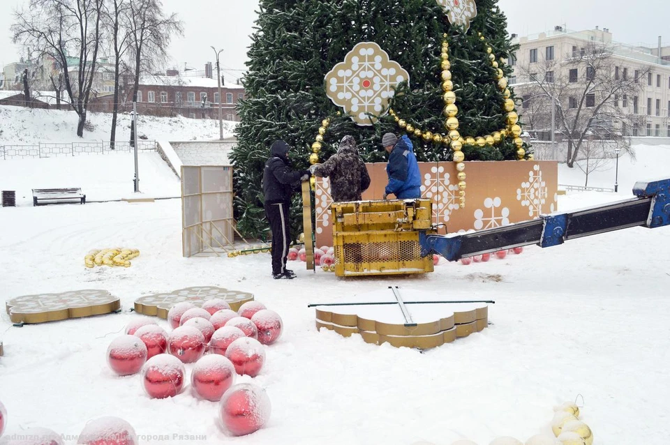 В Рязани установят 24 новогодние ели.