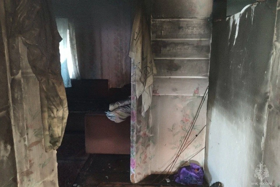 Общая площадь пожара составила 23 кв.м. Фото: МЧС Удмуртии