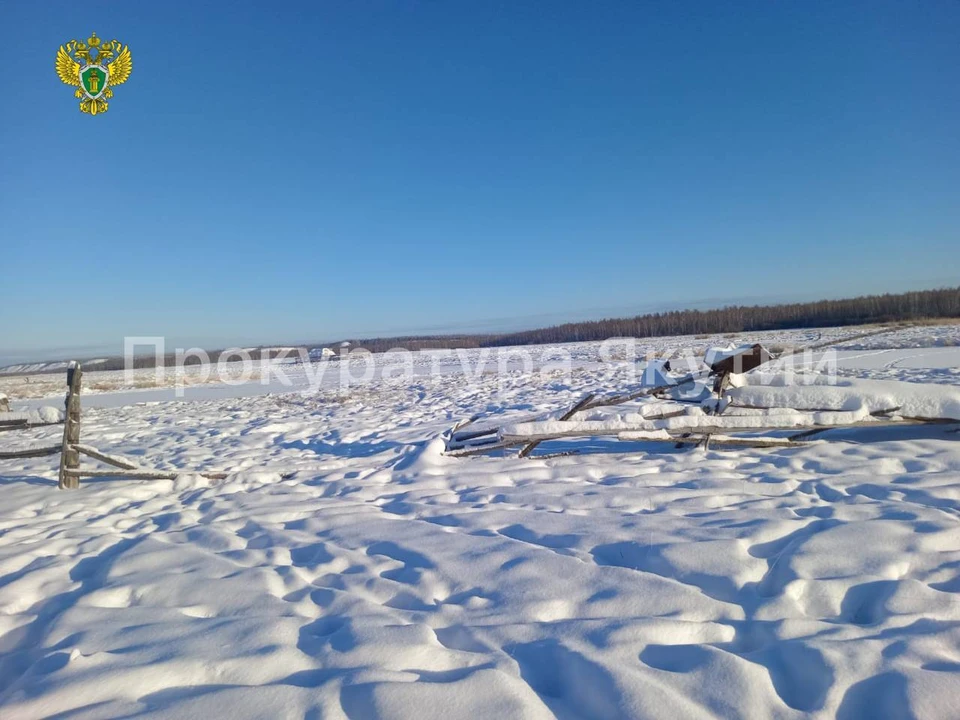 Изгородь так и не было построена. Фото: пресс-служба прокуратуры Якутии