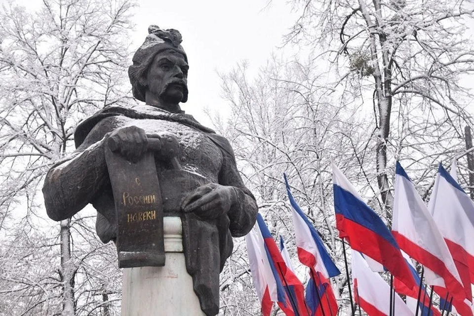 Глава ДНР заявил, что Переяславская рада привела к объединению русских земель. Фото: ТГ/Пушилин