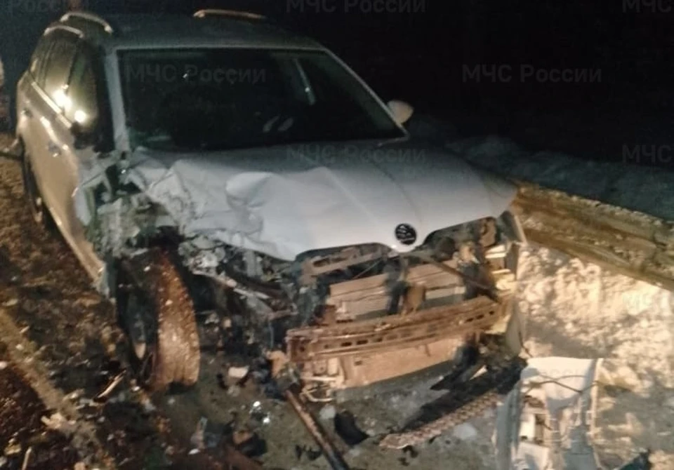 В массовом ДТП в Думиничском районе пострадали два человека