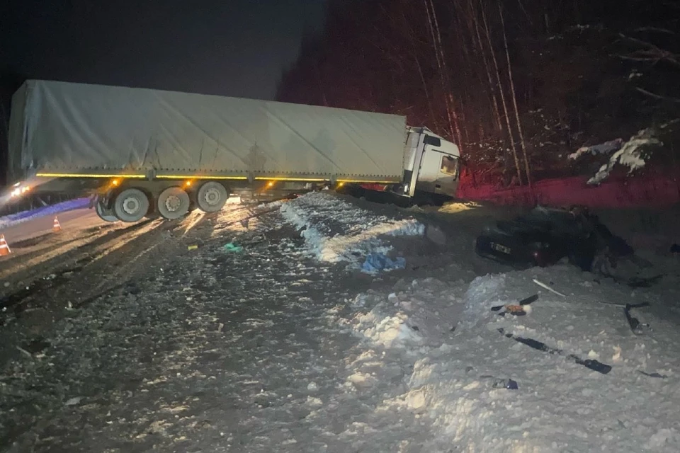 Авария случилась на федеральной автодороге «Вятка». Фото: УГИБДД УМВД России по Кировской области