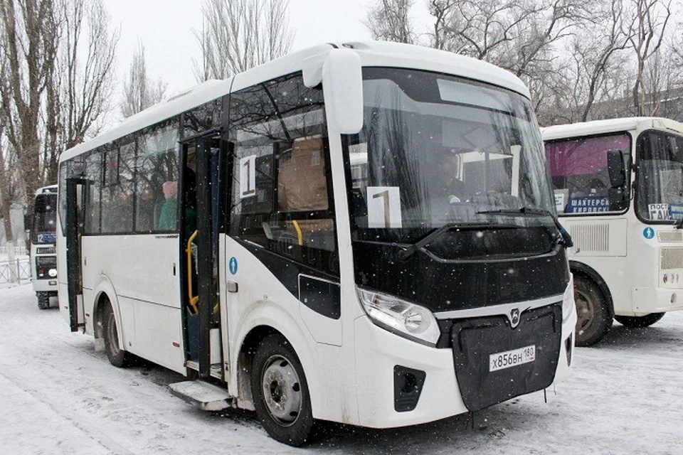 В Шахтерске на четыре маршрута вышли новые автобусы. Фото: Минтранс ДНР