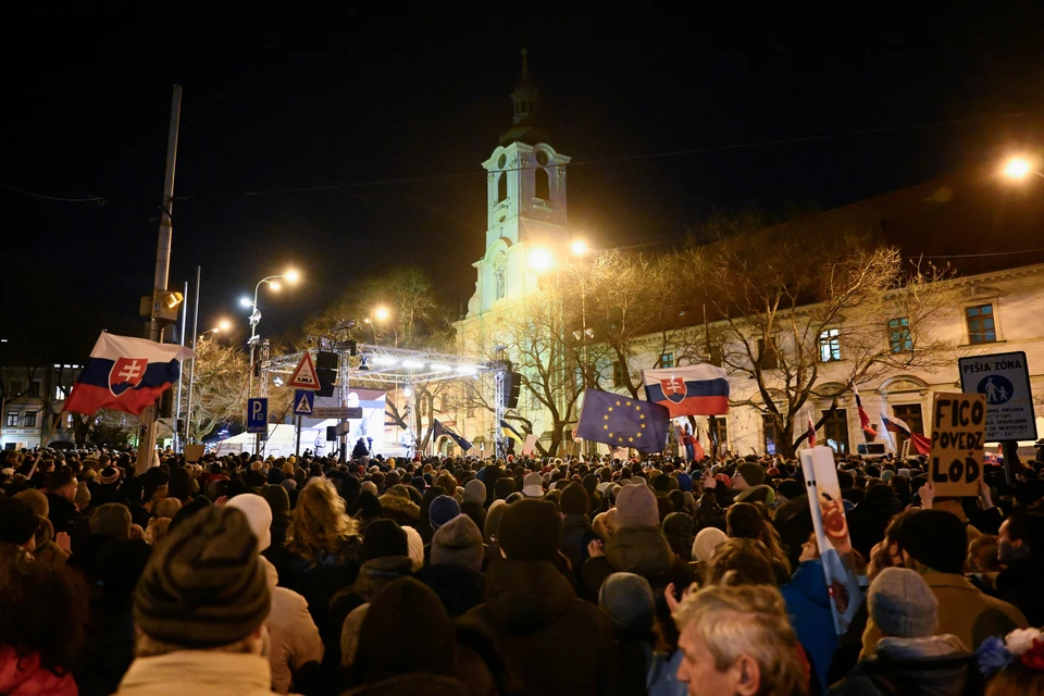 Митинг в Братиславе