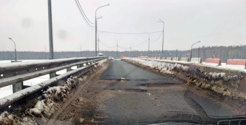 Под Калугой пришла в негодность дорога над трассой М3 «Украина»