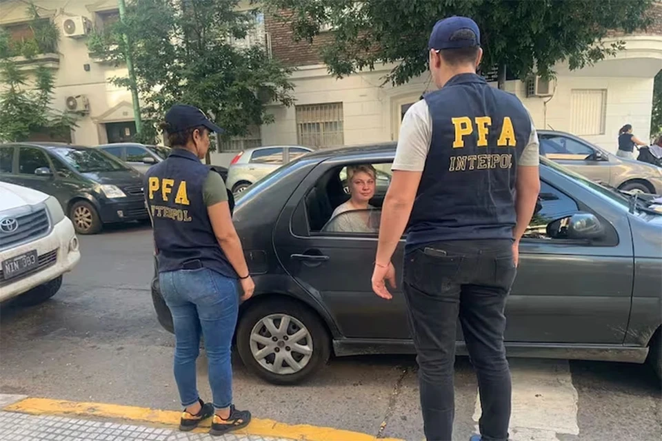 Задержание Людмилы Авдюхиной в Буэнос-Айресе. Фото: Федеральная полиция Аргентины (PFA)