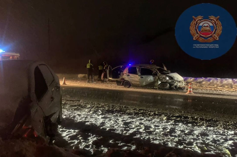 В результате происшествия на месте погиб 25-летний пассажир «Daewoo». Фото: Госавтоинспекция РТ