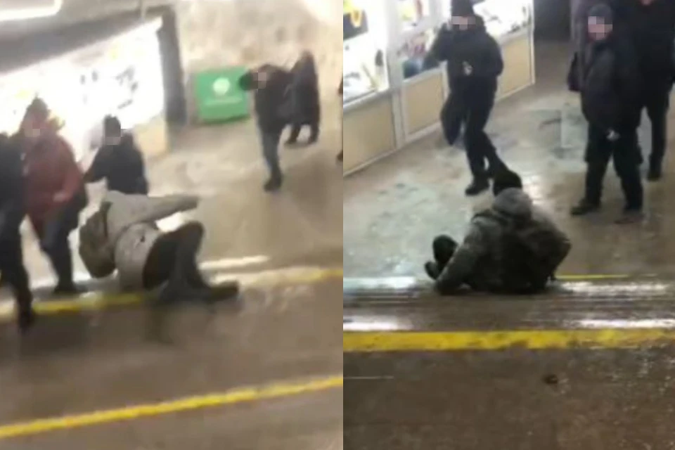 В Новосибирске юноша столкнул мужчину в метро. Фото: Кадры из видео telegram-канала «Подземный НСК».