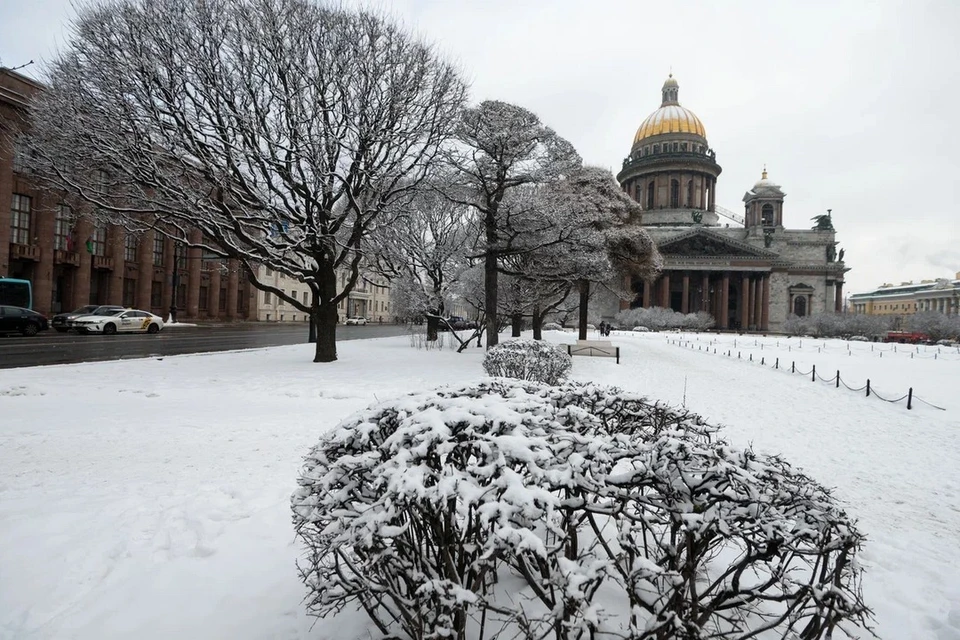 Морозная погода в Петербурге сохранится до конца выходных.