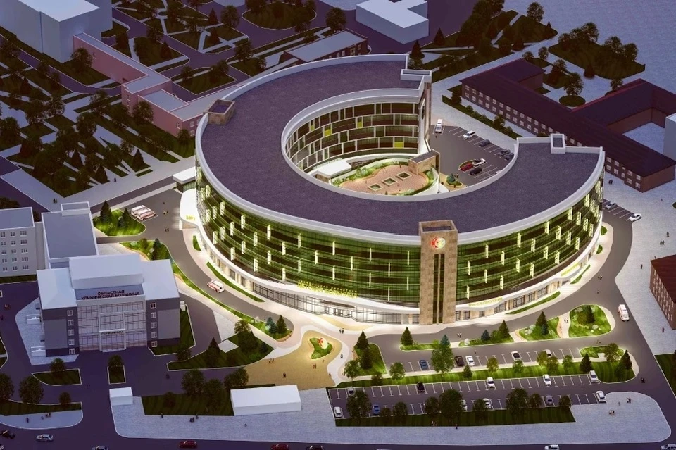 Проект нового корпуса больницы выглядит впечатляюще. Фото: пресс-служба ЧОДКБ