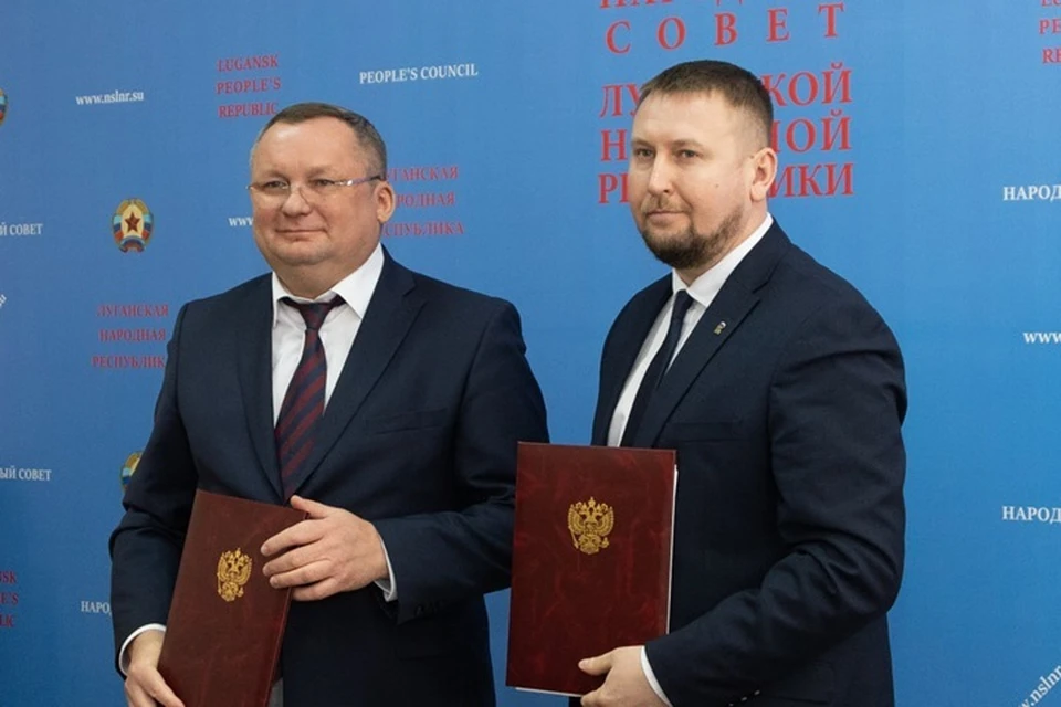Народный Совет заключил соглашение о сотрудничестве с Думой Астраханской области. Фото - Народный Совет ЛНР
