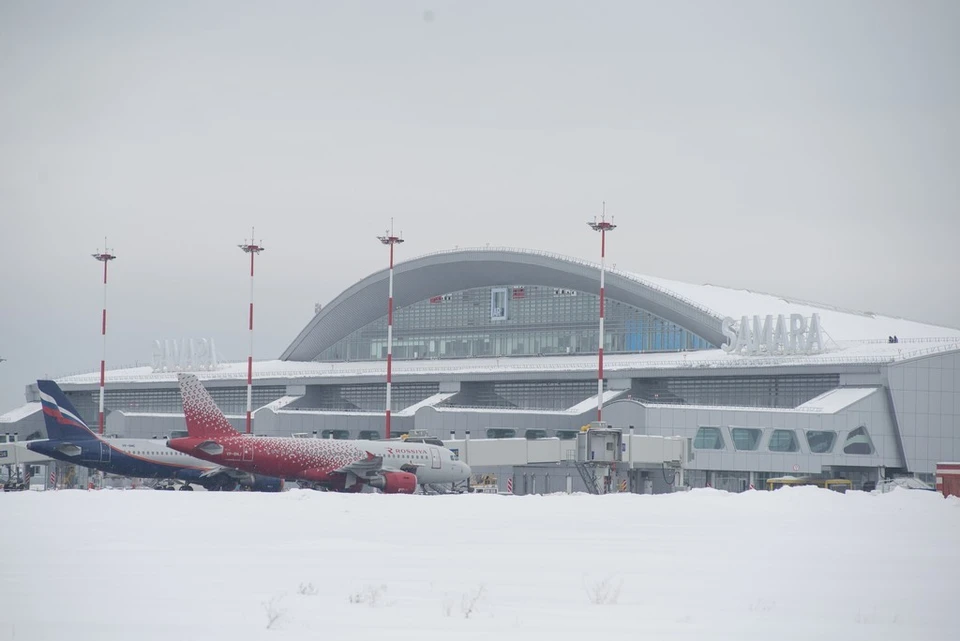 Погодные условия внесли коррективы в работу самарского аэропорта