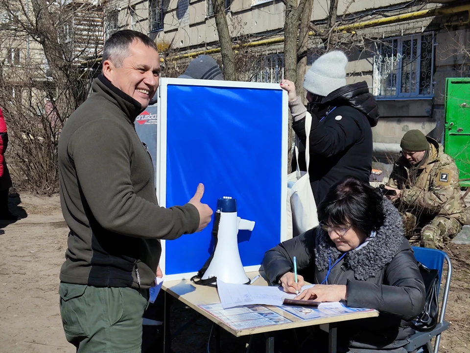 Голосование проходит во дворах