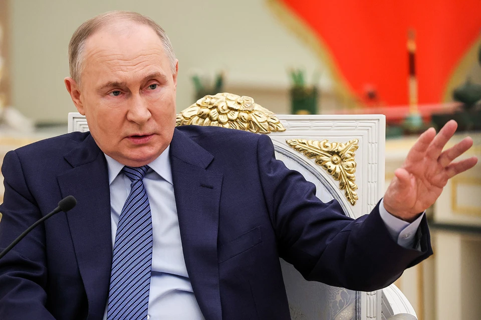 Президент России Владимир Путин на встрече с победителями конкурса «Лидеры России». Фото: Сергей Савостьянов/ТАСС