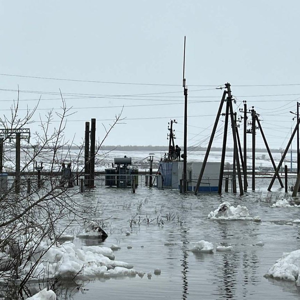 В Илекском районе талые воды поднялись до опасного уровня - KP.RU