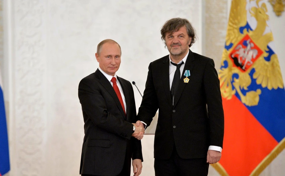 Видео встречи Путина с режиссером Эмиром Кустурицей опубликовал Кремль