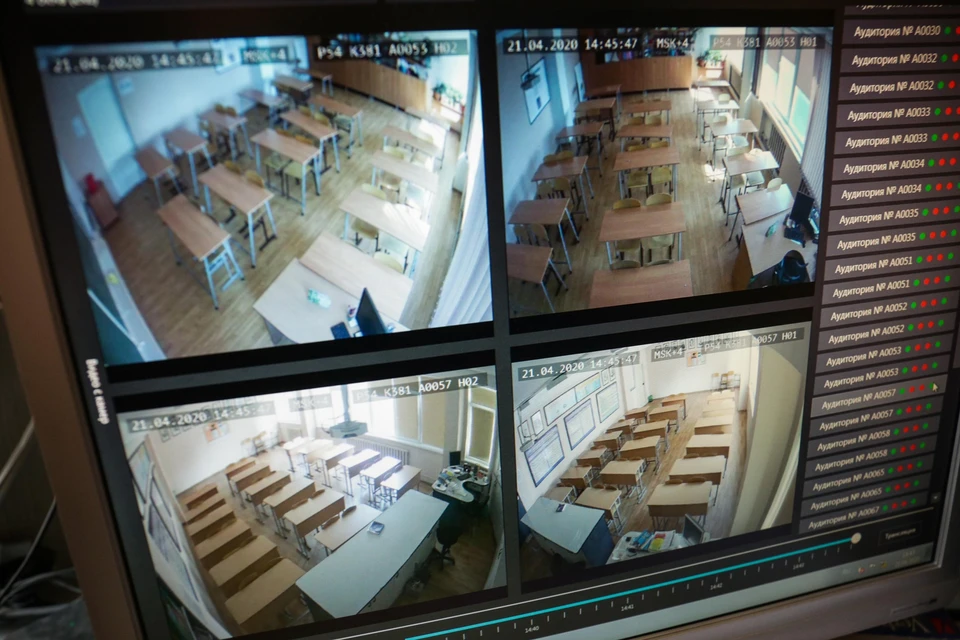 Досрочный этап ЕГЭ-2024 в Иркутске контролируют видеокамеры «Ростелекома». Фото: Пресс-служба ПАО «Ростелеком»