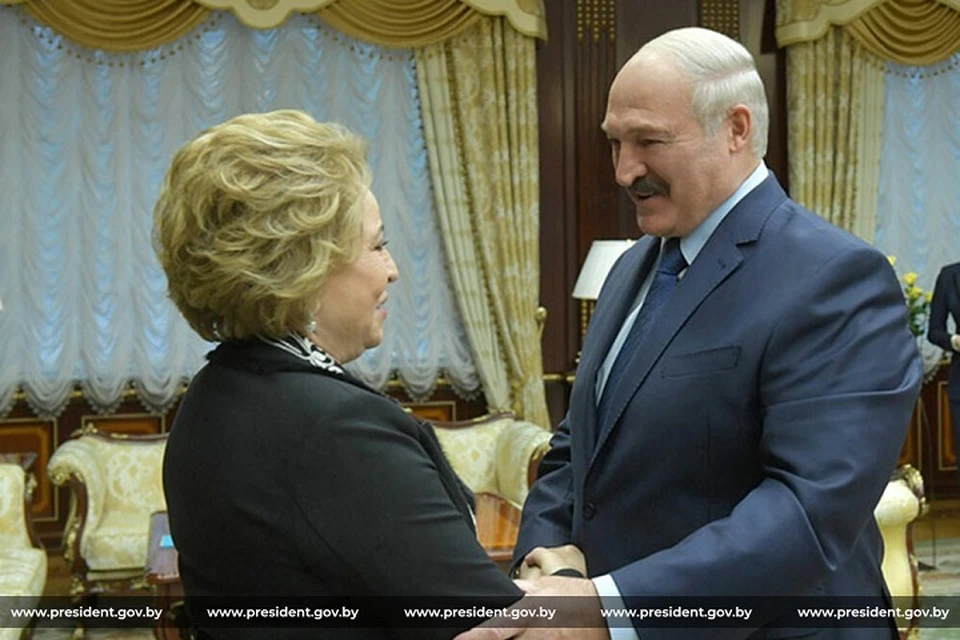 Лукашенко сказал, что будет рад личной встрече с Матвиенко. Фото: архив president.gov.by.