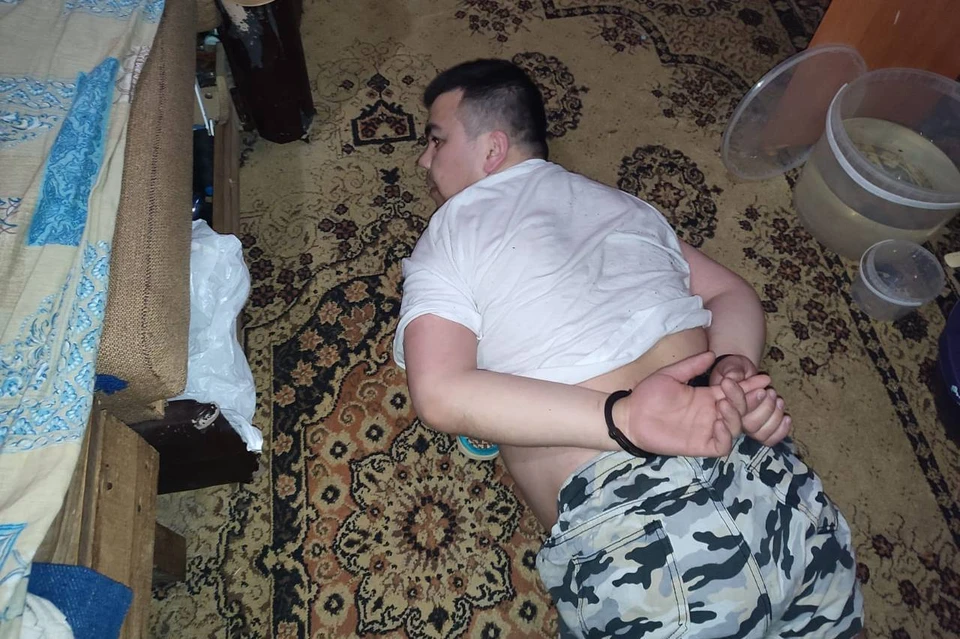 Задержание подозреваемого. Фото: пресс-служба СУ СК РФ по Приморскому краю