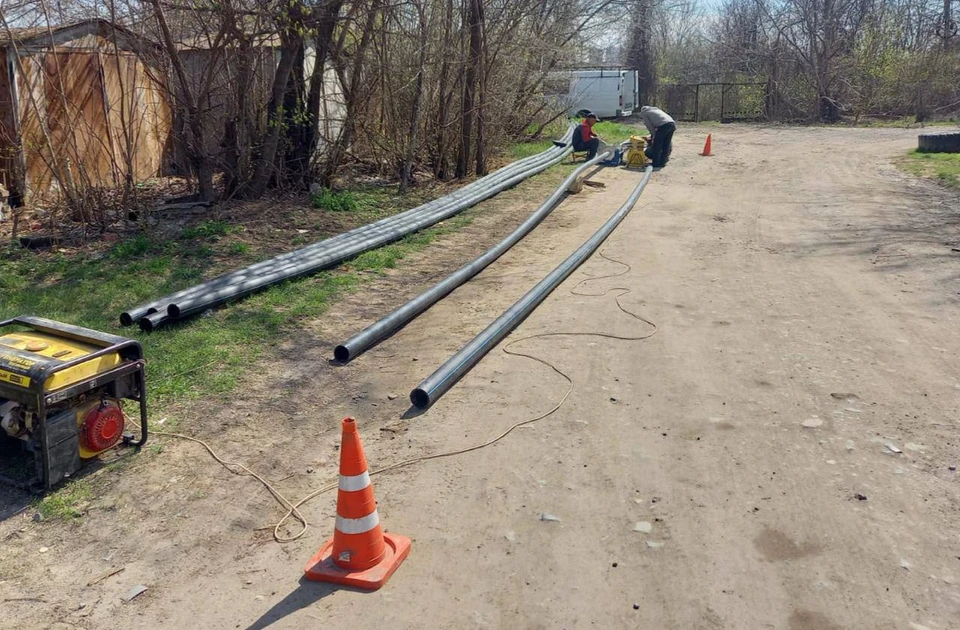 В Ростове-на-Дону начали строительство водопроводной сети. Фото: Telegram - канал Алексея Логвиненко