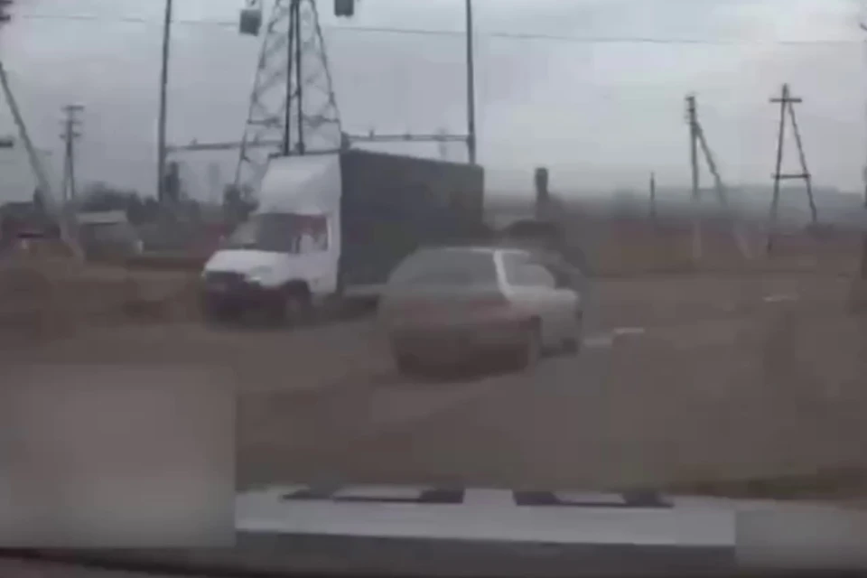 Скриншот: видео ГИБДД по Красноярскому краю