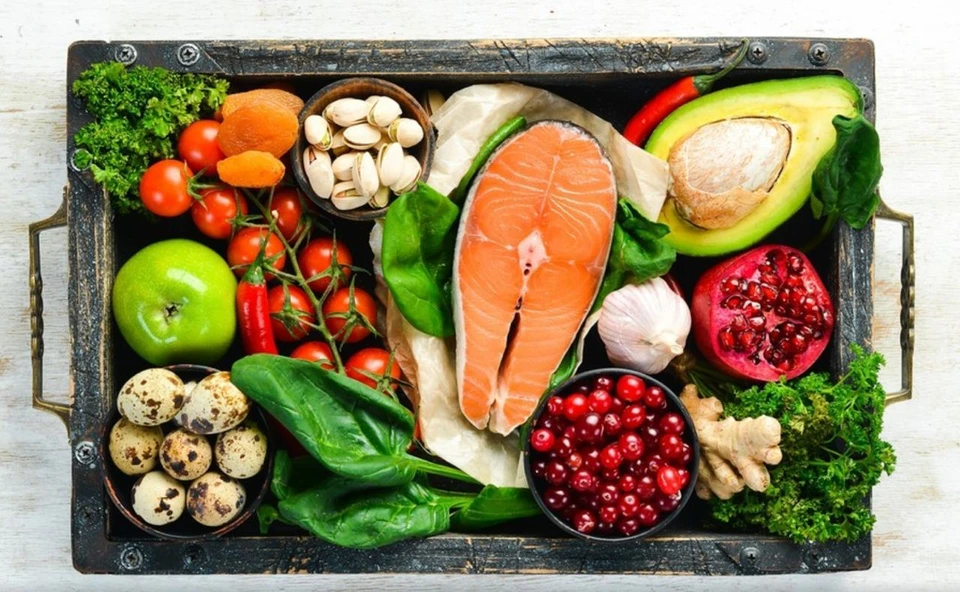 Овощи, фрукты, злаки, бобовые, орехи, семена и рыба являются продуктами, которые способствуют продлению жизни. Фото:соцсети