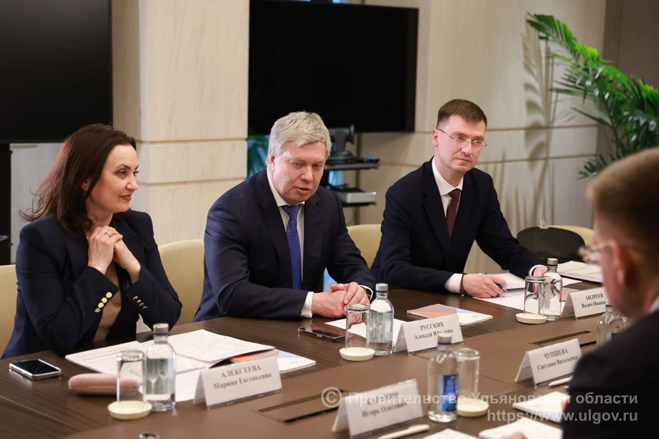 Глава Ульяновской области встретился в Москве с руководителем Агентства стратегических инициатив Светланой Чупшевой. ФОТО: правительство УО